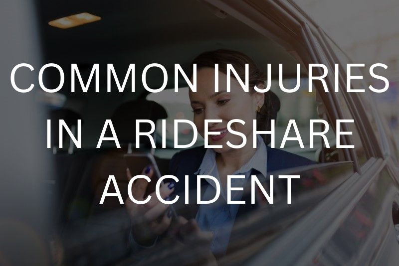 Common injuries in a rideshare accident